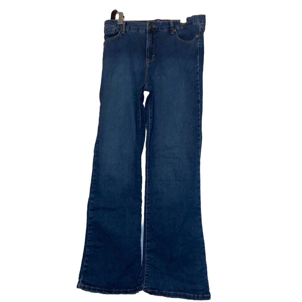 Gloria Vanderbilt Womens Jeans Blue Size 12 High Rise straight Denim